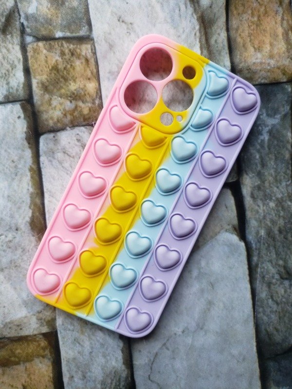 Producto - Funda tpu pop it arcoiris Iphone 13 Pro