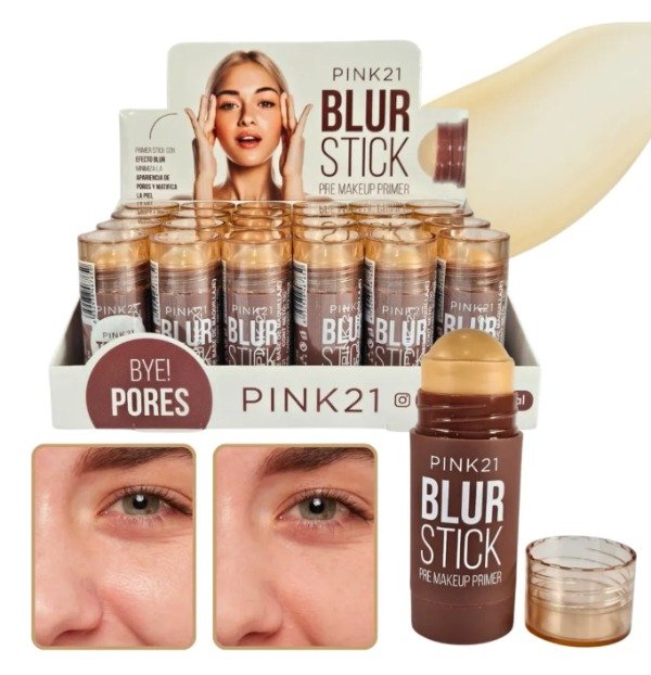 Producto - Pre base Primer en barra iguala tono de piel piel grasa - Pink 21 - 0