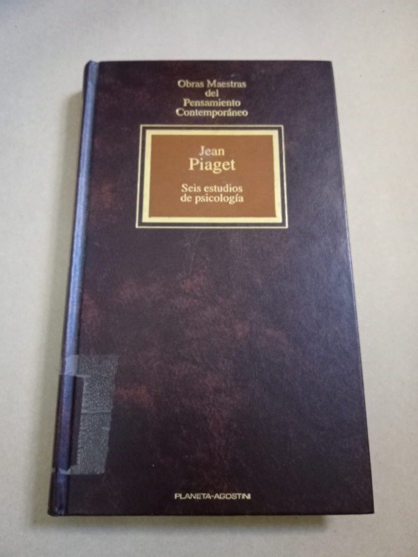 Producto - Seis estudios de psicología - Jean Piaget - Planeta Agostini 19993 - Tapa dura