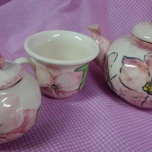 Producto - Set tetera con azucarera y taza