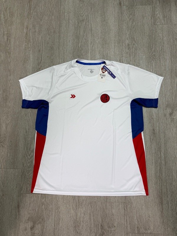 Producto - Remera de entrenamiento de San Lorenzo 2025 blanca calidad importada
