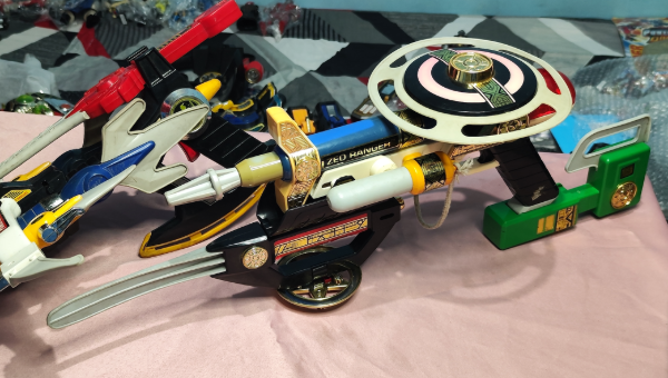 Producto - Set Armas x7 Zeo Power Ranger Blaster 1996 Original Bandai - 1