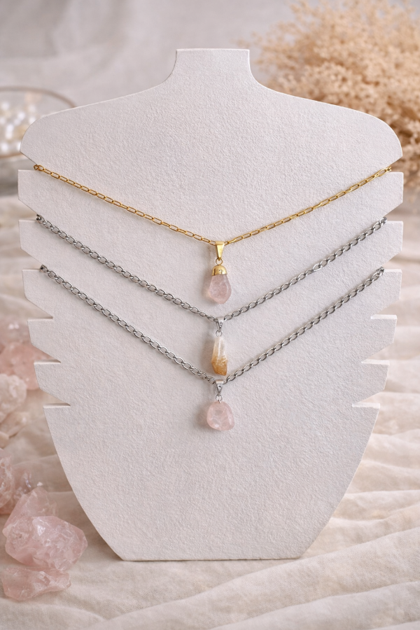 Producto - Cadenitas con dije de cuarzo