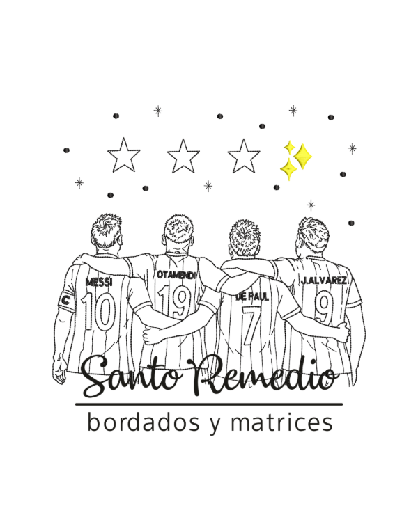 Producto - Equipo mundial estrellas Argentina 14, 20 y 22 cm