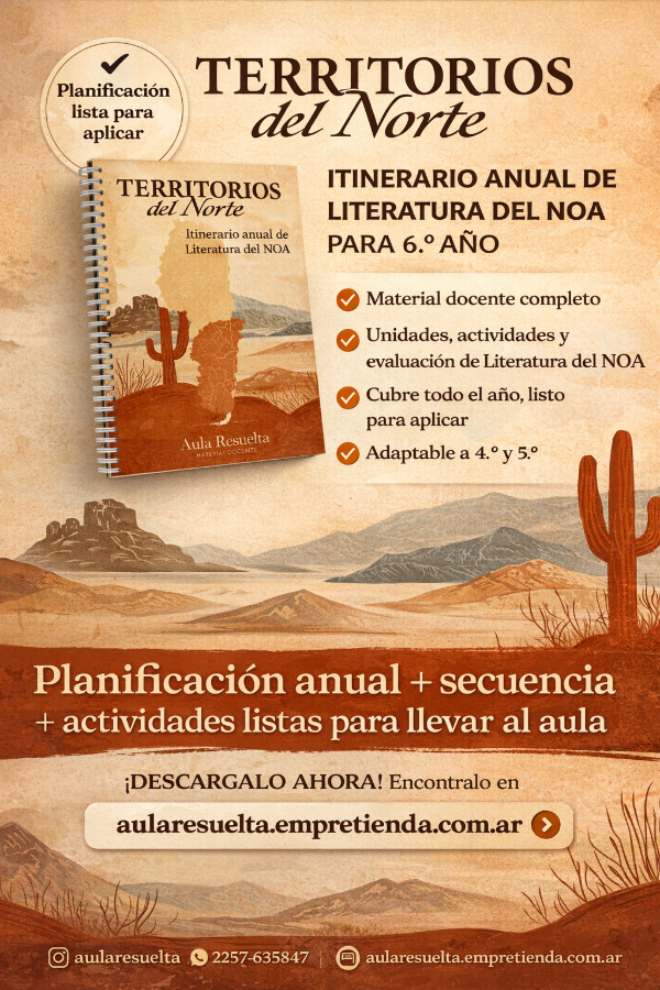 Producto - TERRITORIOS DEL NORTE. Itinerario geocultural de Literatura del NOA