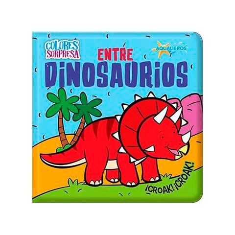 Producto - AQUALIBRO COLORES SORPRESA: ENTRE DINOSAURIOS 15X15CM