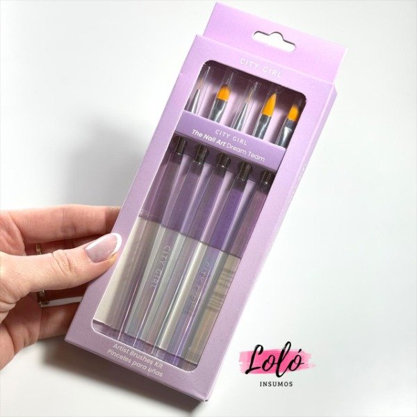 Producto - Set de pinceles 5 PCS - City Girl
