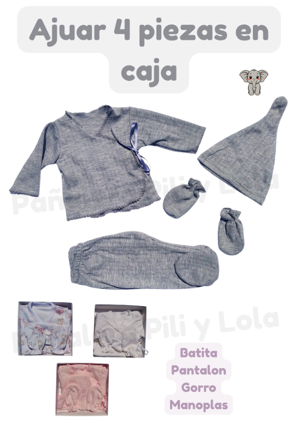 Producto - Ajuar 4 piezas en caja