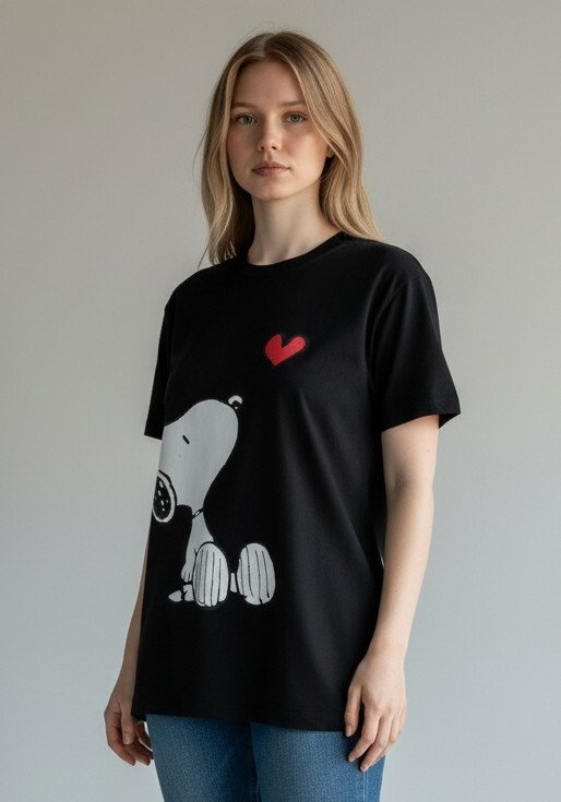 Producto - Remeron Snoopy Love Neg T2