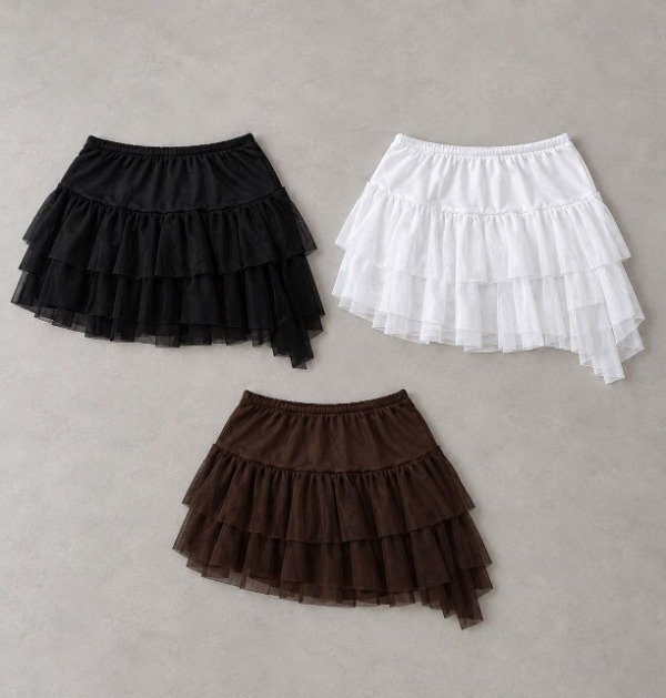 Producto - MINI SHORT VOLADOS TULL ASIMETRICO