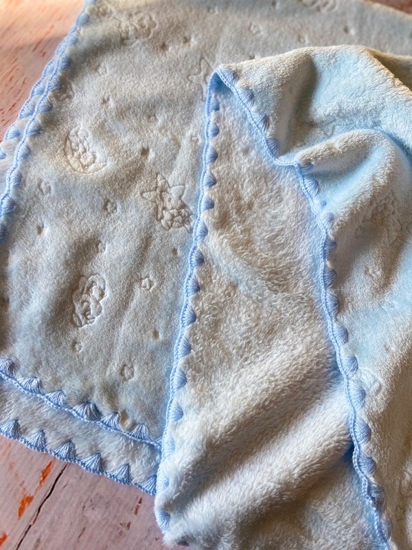 Producto - Manta de polar soft gofrado (Celeste)