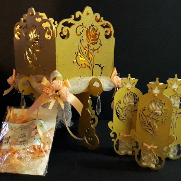 Producto - Ceremonia de velas, de cintas y pergaminos Bella y Bestia