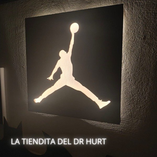 Producto - Michael Jordan Silueta Cuadro LED