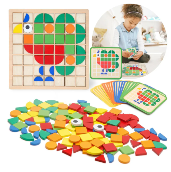 Producto - Puzzle de Patrones de Madera . PUZZLE MOSAICO