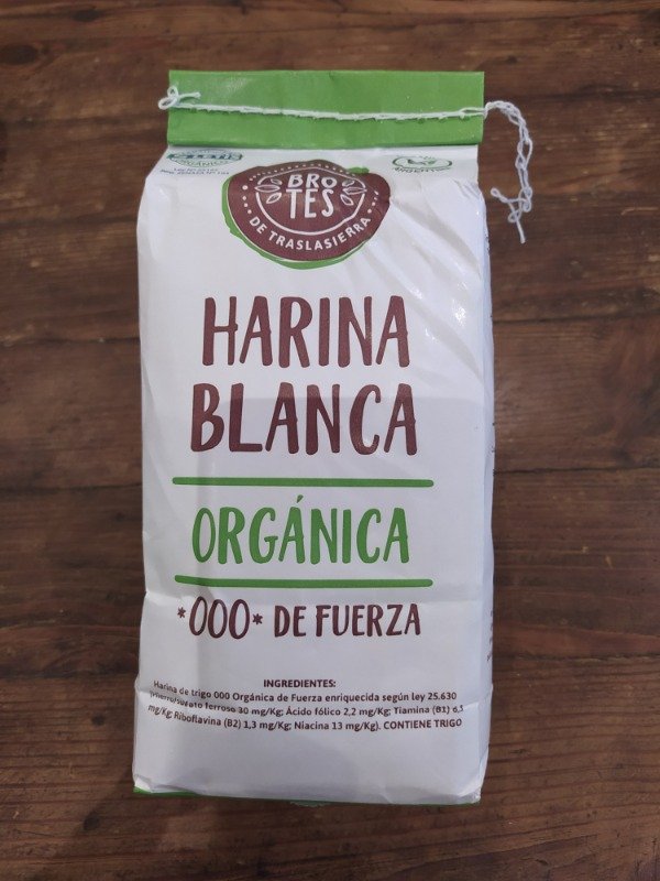 Producto - Harina de trigo 000 (de Fuerza) Organica Brotes 1kg