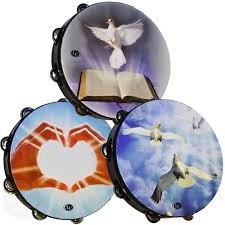 Producto - LATIN CUSTOM Pandereta religiosa 20 cm - 0