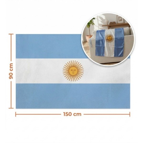 Producto - Bandera Argentina XL 150x90cm - Edición Especial Aliento Mundial 2026