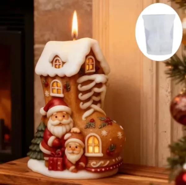 Producto - Molde navidad casita y papa noel - 2