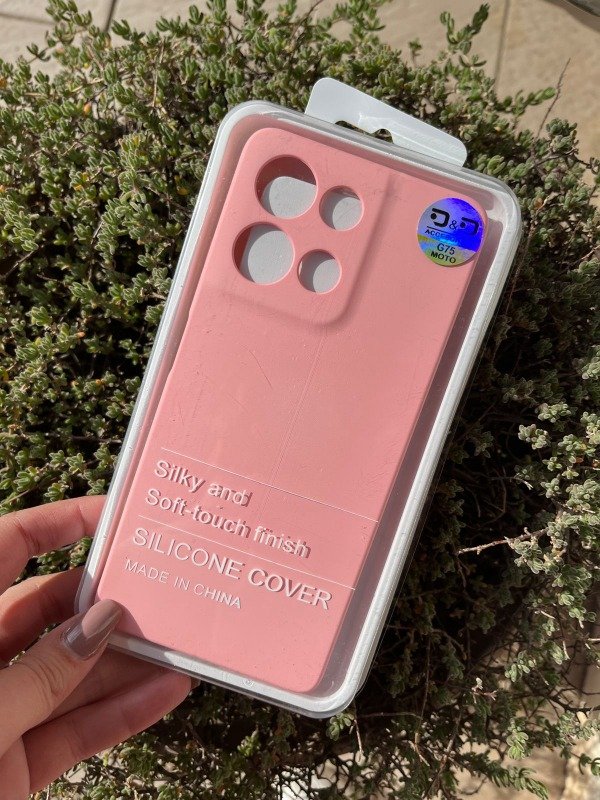 Producto - G75 silicona con felpa rosa