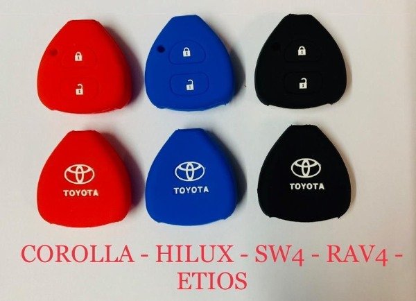 Producto - FUNDA CUBRE LLAVE TOYOTA COROLLA - HILUX - SW4 - RAV4 - ETIOS (2 BOTONES)