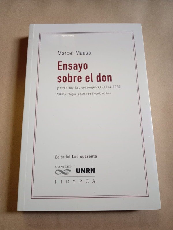 Producto - Ensayo sobre el don - Marcel Mauss - Las Cuarenta - 0