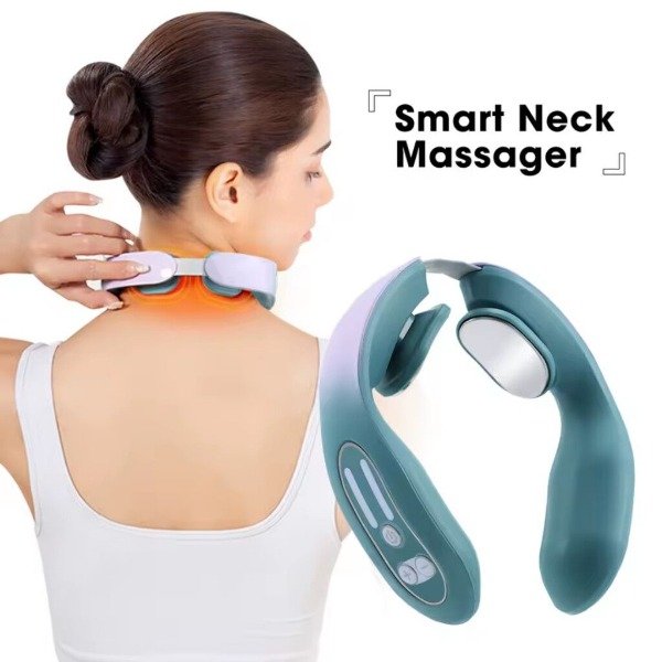 Producto - Masajeador Cervical Portátil con Calefacción y Tecnología TENS