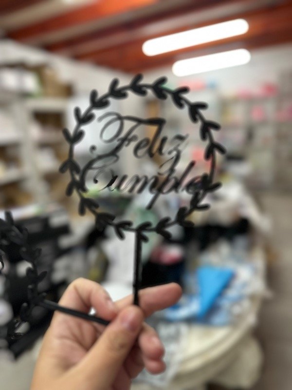 Producto - TP ACRÍLICO NEGRO F.C.