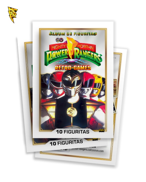 Producto - Sobre Clásico / Power Rangers Retro-Games #3 Figus 182 a 215