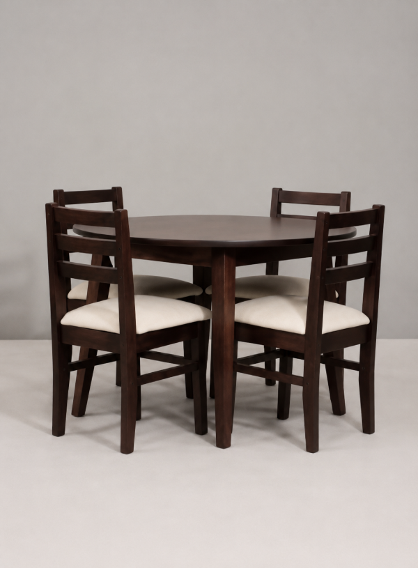 Producto - CB-07-4 Mesa redonda + sillas Atlántico