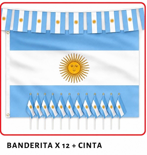 Producto - Banderín Argentina (dos en uno)