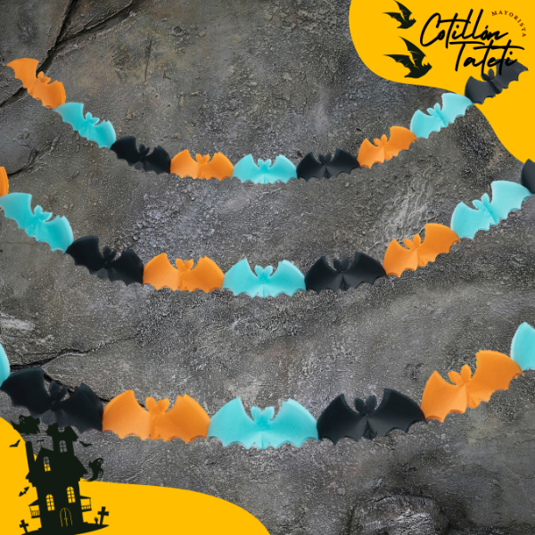 Producto - GUIRNALDA BATS 3 colores - 300cm