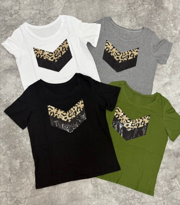 Producto - Remera de aplique leopardo
