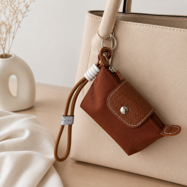 Producto - Mini Monedero Bag Charm Marrón