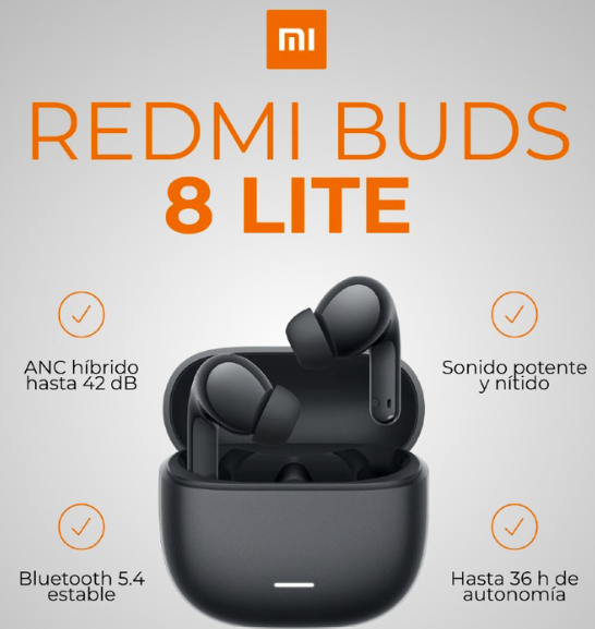 Producto - Audífonos Inalámbricos Xiaomi Redmi Buds 8 Lite Black Negro - 1