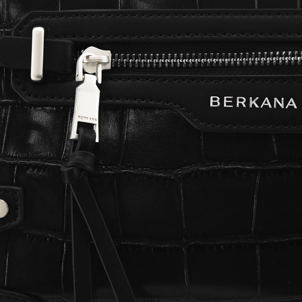 Producto - Cartera eco cuero Crocco Negra - 3