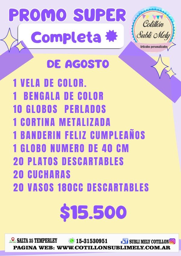 Producto - PROMO COMPLETA