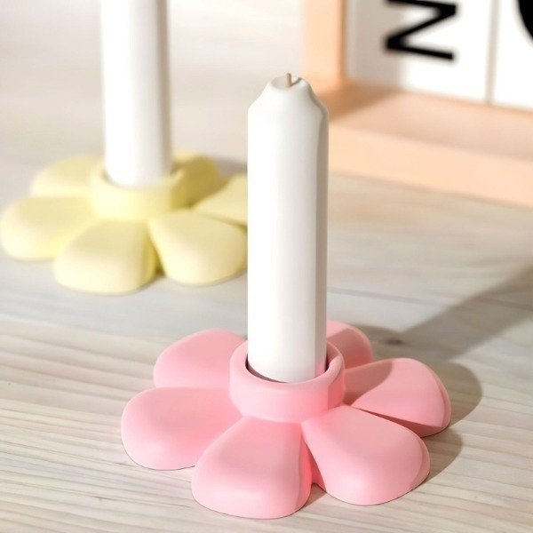 Producto - Molde porta vela flor