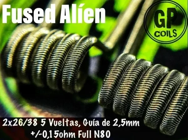 Producto - Resistencia GP COIL STANDARD FUSED ALÍEN 0.15