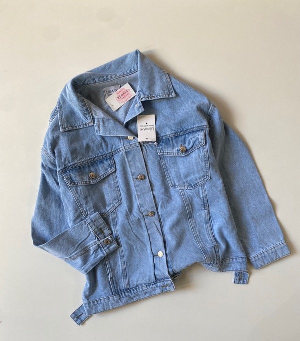 Producto - Jacket Jean over celeste