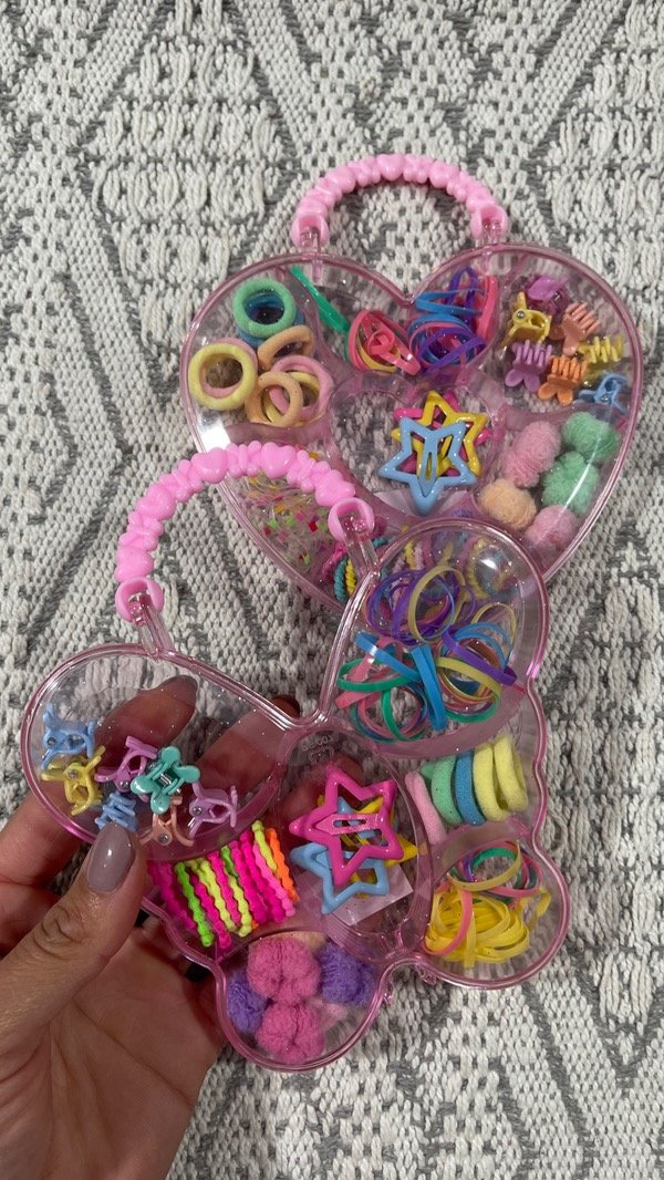 Producto - Valija de broches y gomita para el pelo