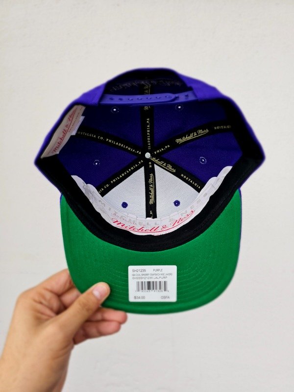 Snapback Los angeles lakers 1987 NBA Mitchell and Ness — imagen 5