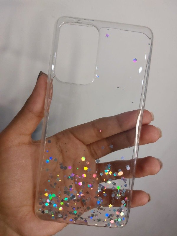 Producto - A52/A52s - FUNDA CLOE TRANSPARENTE BRILLOS