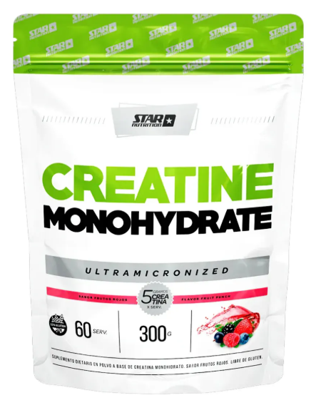 Producto - Creatina Monohidrato Star Nutrition 300 g Sabor FRUTOS ROJOS