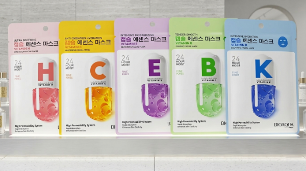 Producto - Mascarillas Kit Bioaqua Vitamin Essence - Tu Cóctel de Vitaminas para la Piel