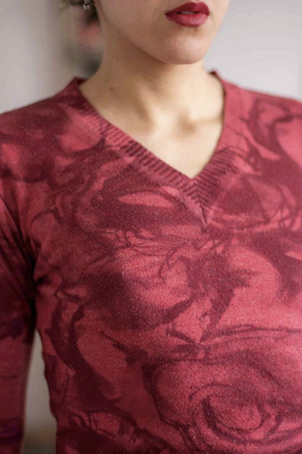 Producto - Sueter Roses Borgon Talle:S- - 1