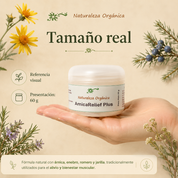 Producto - Crema de Árnica Natural ArnicaRelief Plus bienestar y alivio natural - 4