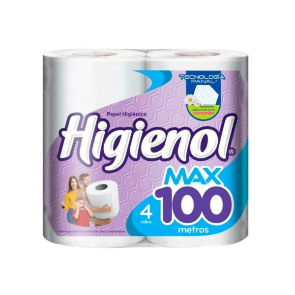Producto - PAPEL HIGIÉNICO MAX 4x100m - HIGIENOL