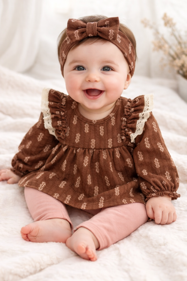 Producto - Vestido Milenka 3 piezas Incluye Vincha y Calza