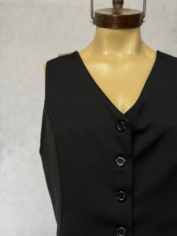 Producto - CHALECO LEONOR NEGRO SASTRERO - 1