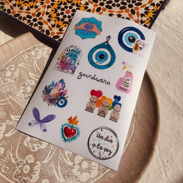 Producto - Plancha de Stickers Amulets Relieve